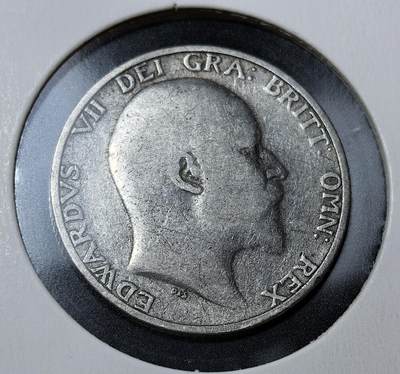 外国优质老铜币银币苏联纪念章，每周六晚九点倒数截拍，满百包邮可寄存，持续收拍 - 英国爱德华七世1906年1先令银币5.6克925银纯银价112元，正面为国王侧面像，背面是戴冠雄狮与皇冠图案，见证了大英帝国鼎盛阶段，后随 1971 年币制改革退出流通。