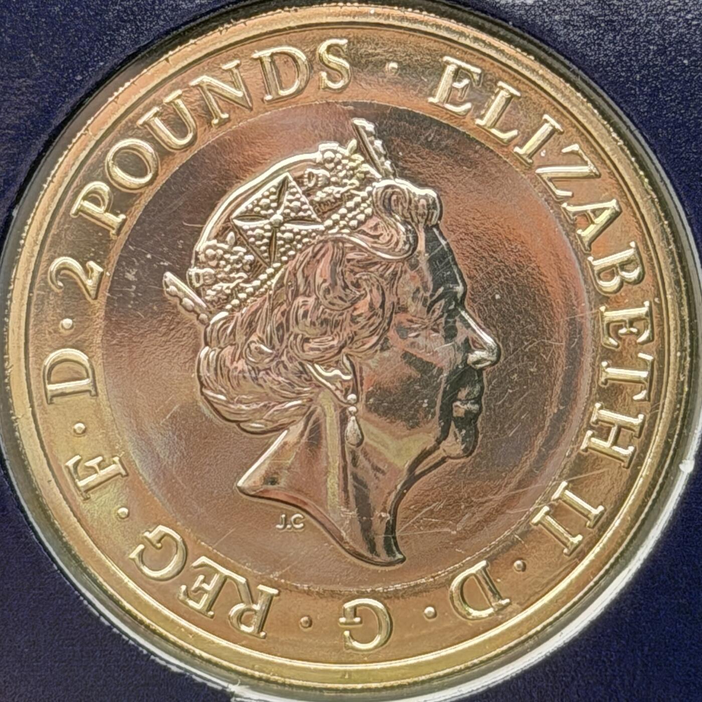 ＜星葵🌻钱币社＞硬币场·第71期·3月10日发货 英国2021年沃尔特·斯科特爵士诞辰250周年卡装2镑双金属纪念币