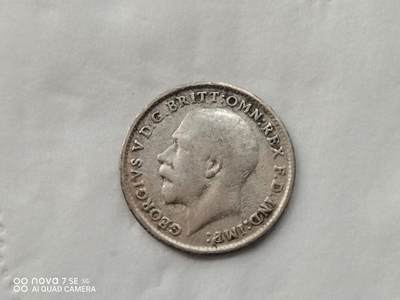 外国银币 - 1916年英国三便士银币