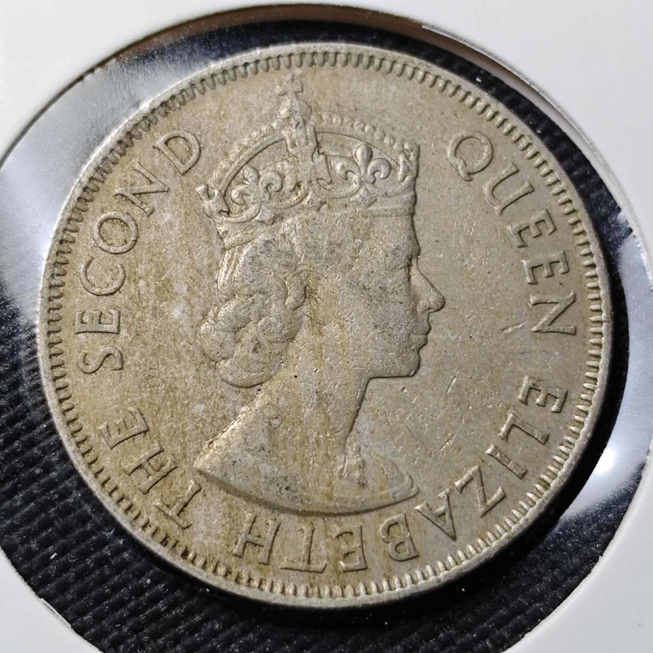 KK钱币收藏小铺   第402期 2月预留时间 周末发货  1958斐济1弗洛林