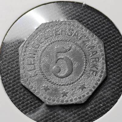 KK钱币收藏小铺   第402期 2月预留时间 周末发货 -  德紧5芬尼