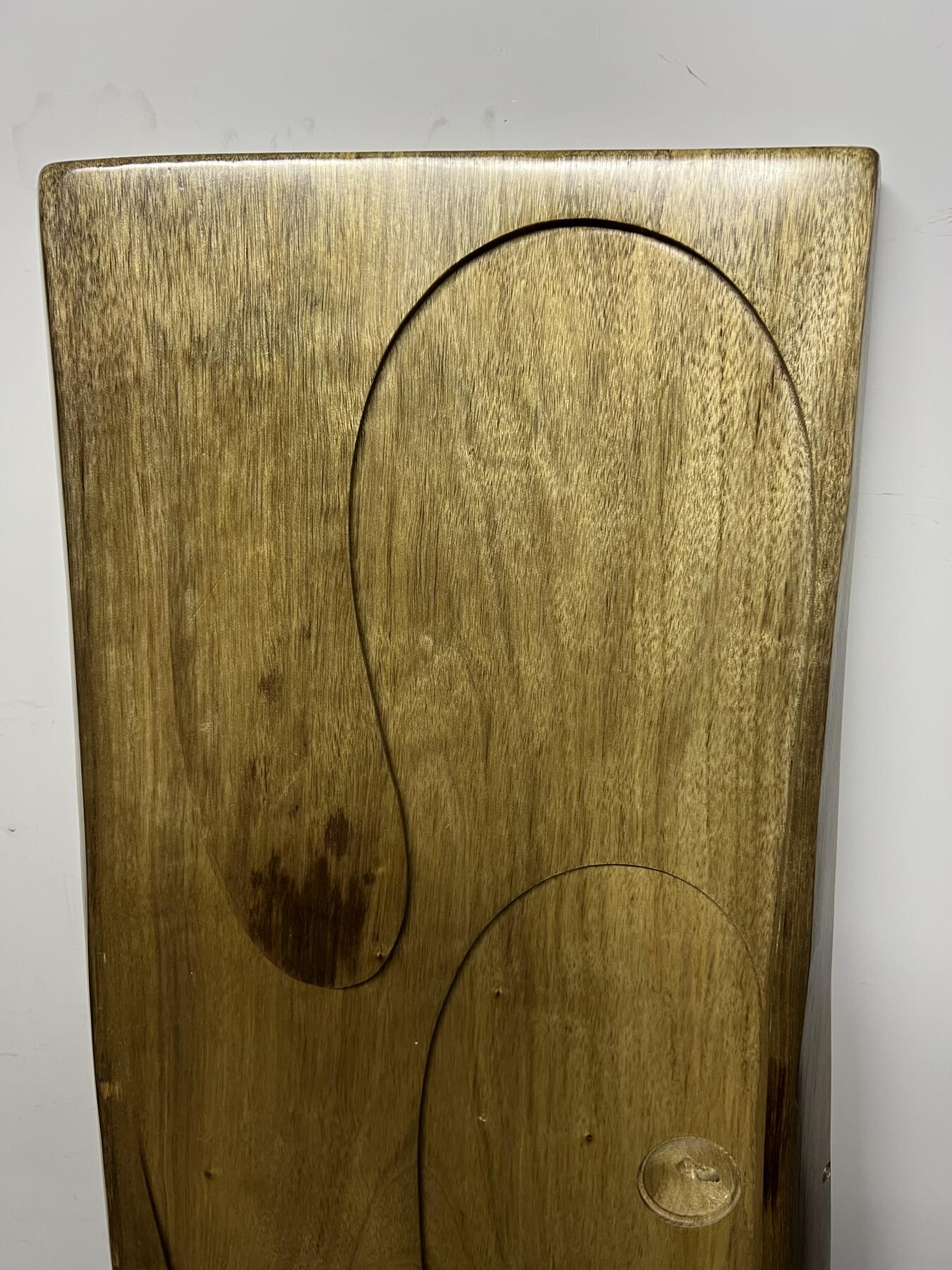 零元拍：金丝楠茶盘 双泡台  金光闪闪。尺寸约：79/30.5/3.5CM