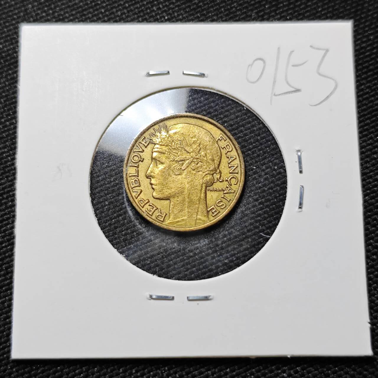 KK钱币收藏小铺   第401期 2月预留时间 周末发货  1932法国50分