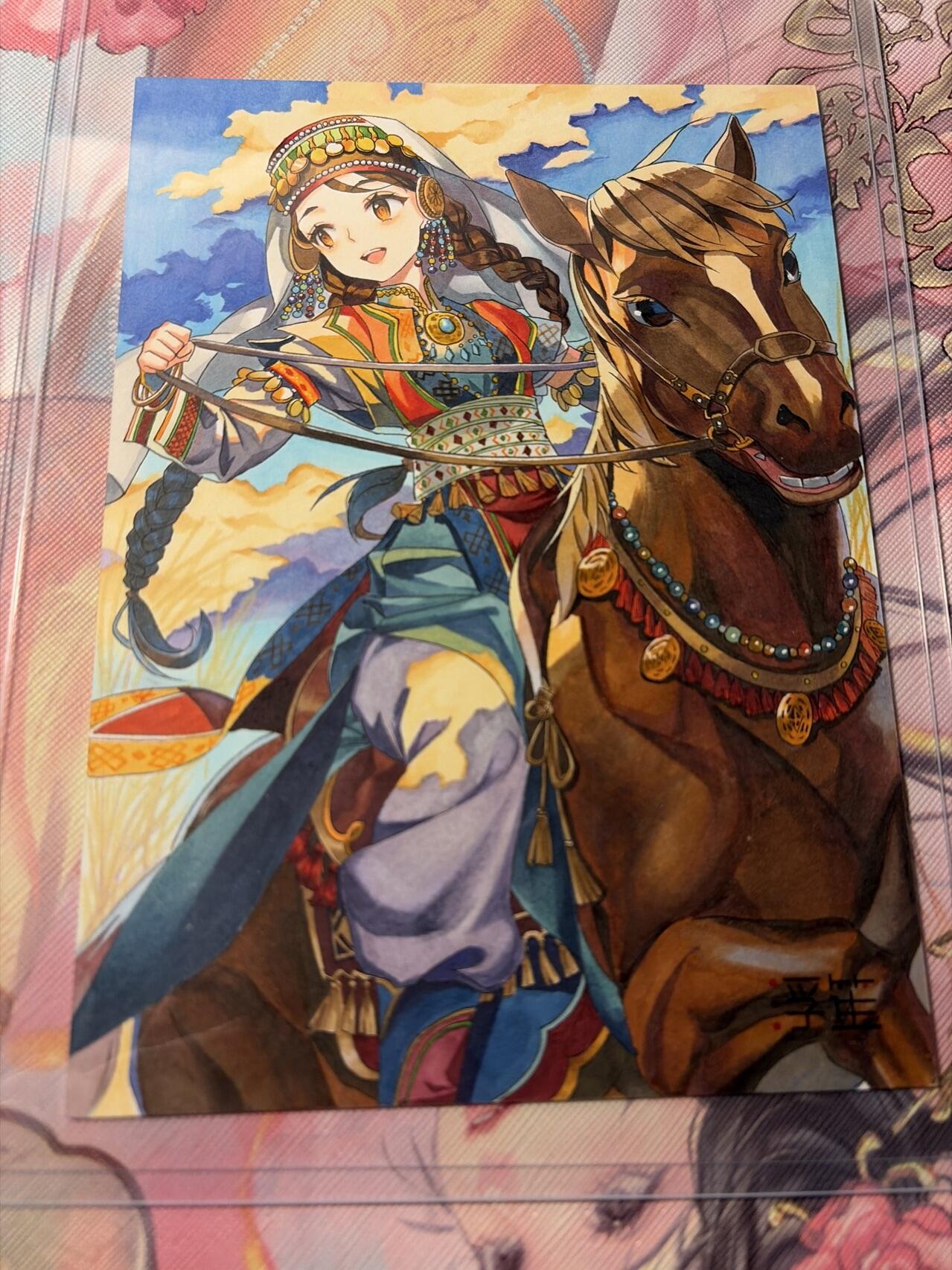 麦趣喜第三场 手绘专场 (3月13号周五晚上23点截拍，专注买家市场，福利拉满)  浮笙工作室 B6大小动漫手绘 带硬壳保护夹 125MM*176MM