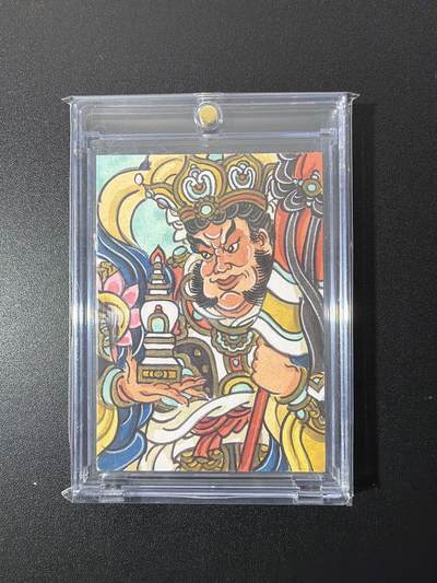 NO.26 好又多金牌大场，夯爆了的马年开门红！每周一站式配齐，方便凑单！（周6晚9点截拍，卖家免费送拍！） - 【1/1手绘卡】赵洛严老师手绘卡原稿 多闻天王【北方多闻福德深，宝伞高张覆群伦】