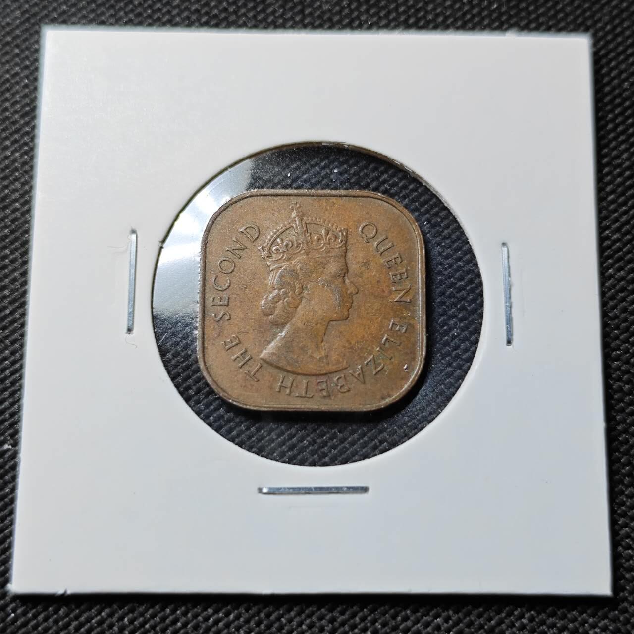 KK钱币收藏小铺   第401期 2月预留时间 周末发货  1958英属马来亚一分铜币