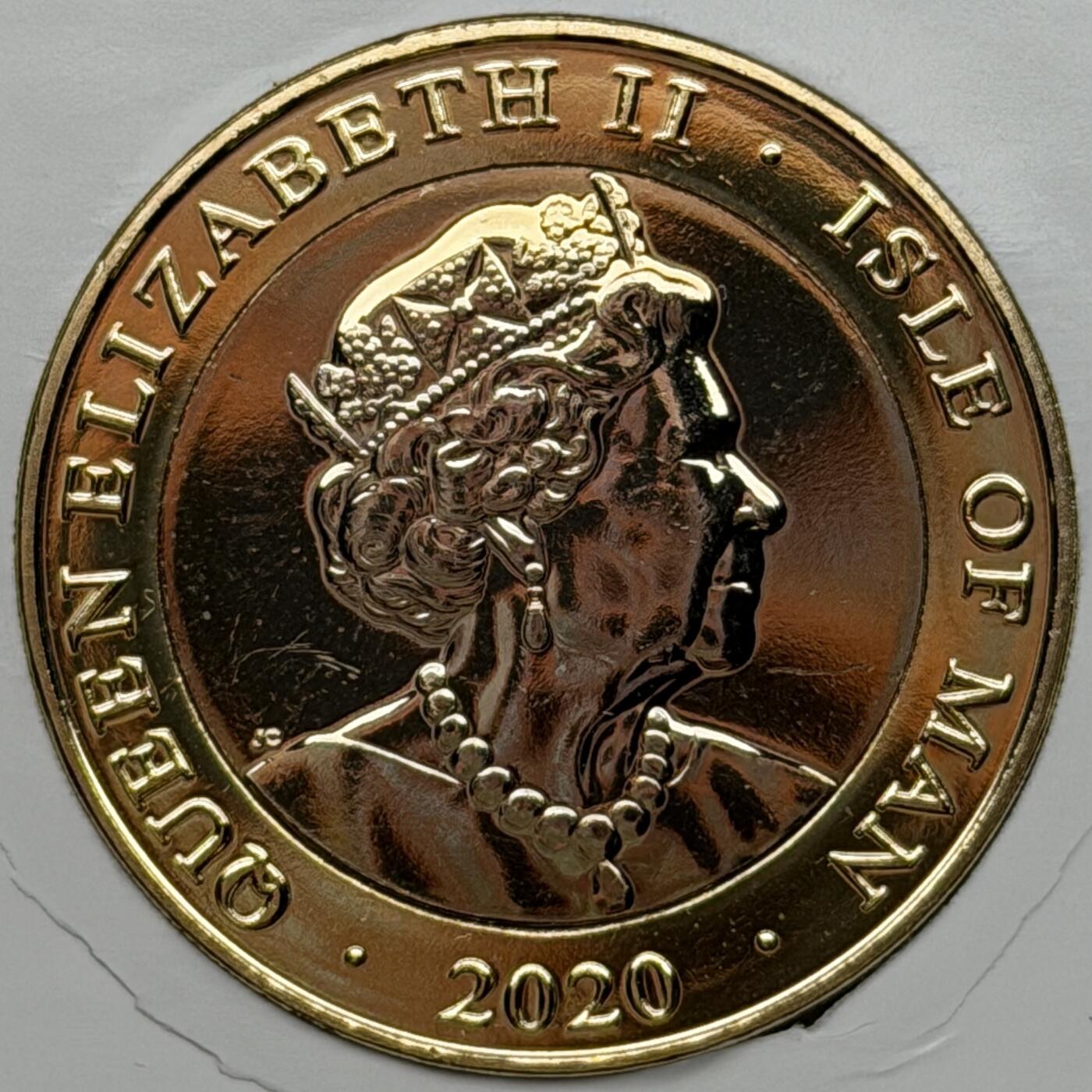 ＜星葵🌻钱币社＞硬币场·第71期·3月10日发货 马恩岛2020年圣诞颂歌·圣诞幽灵2镑双金属纪念币