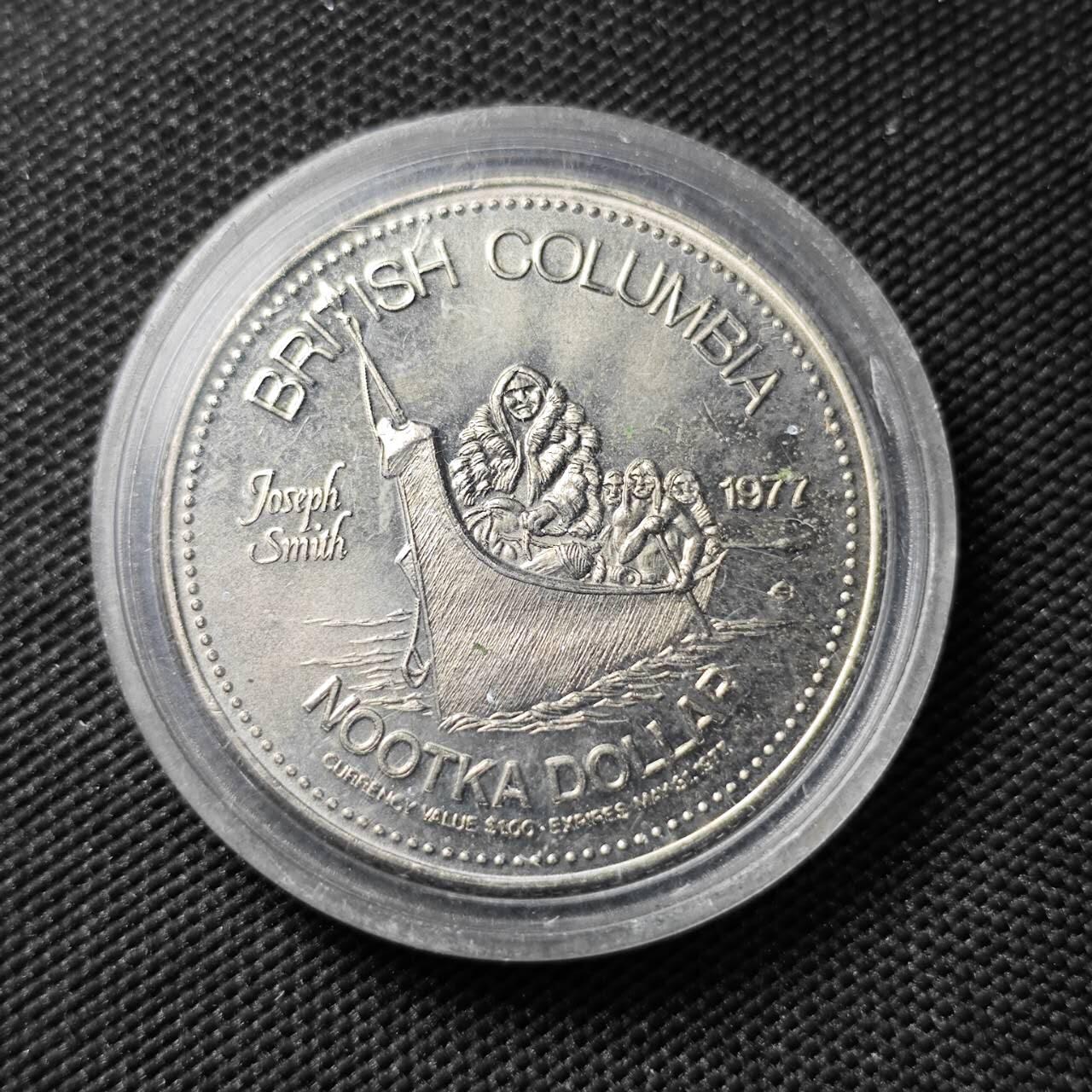 KK钱币收藏小铺   第401期 2月预留时间 周末发货 1977加拿大1元代币 