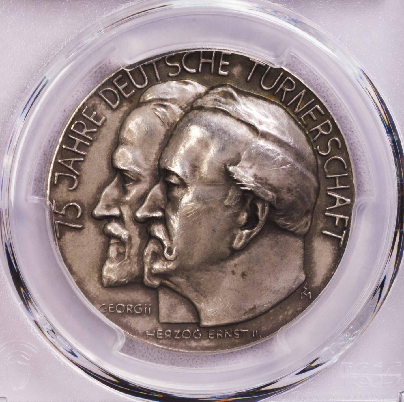 PCGS-SP63 1935德国第三帝国双头像万字大银章 唯一亚军