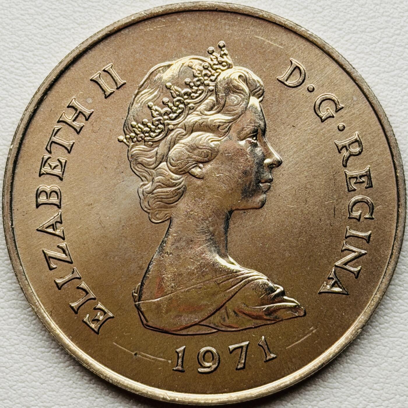 ＜星葵🌻钱币社＞硬币场·第71期·3月10日发货 直布罗陀1971年巴巴里猕猴盒装25便士克朗型纪念币