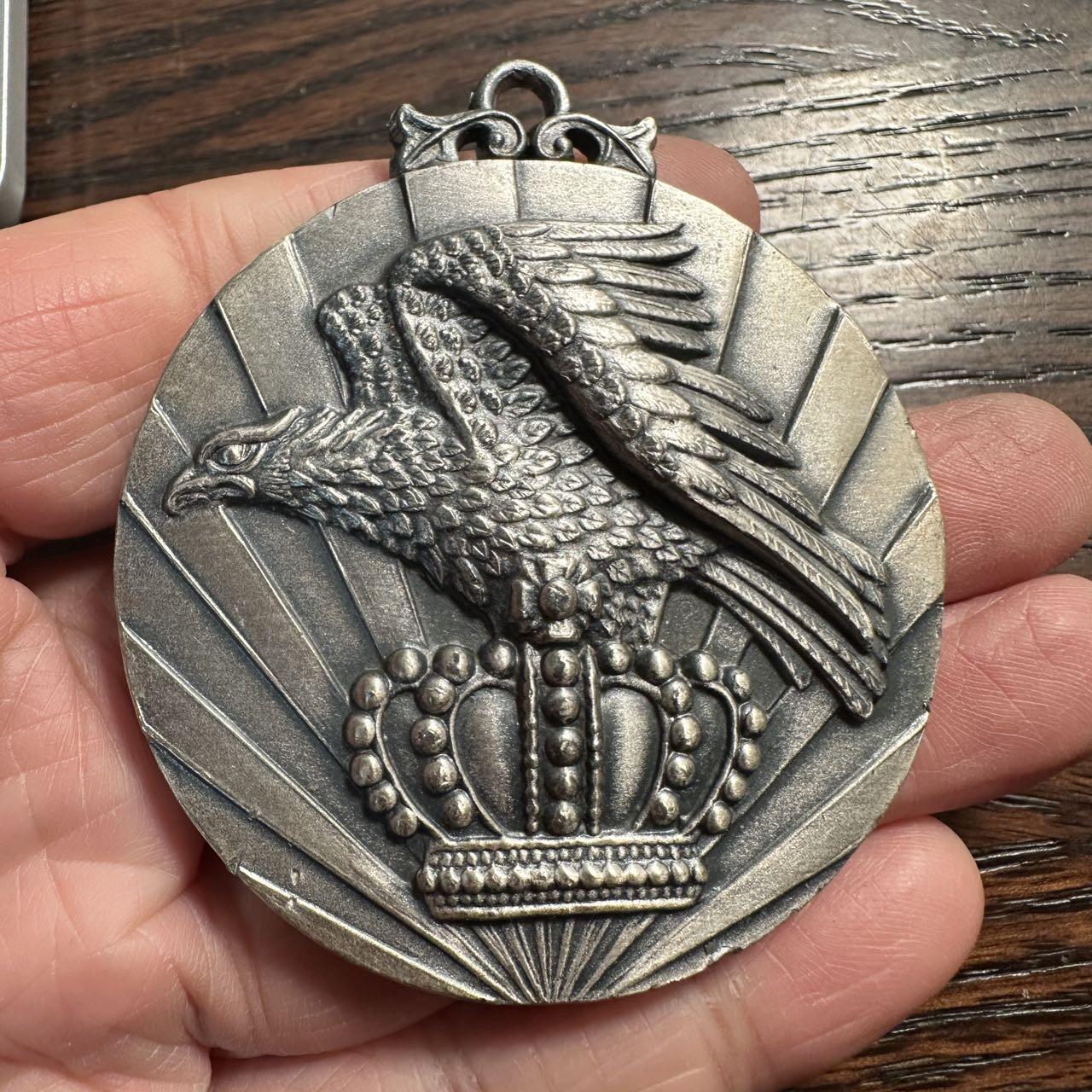 蒂克钱币-第59场 日本企业章 徽章拍卖 日本 鹰图案 纪念章 58mm 148g