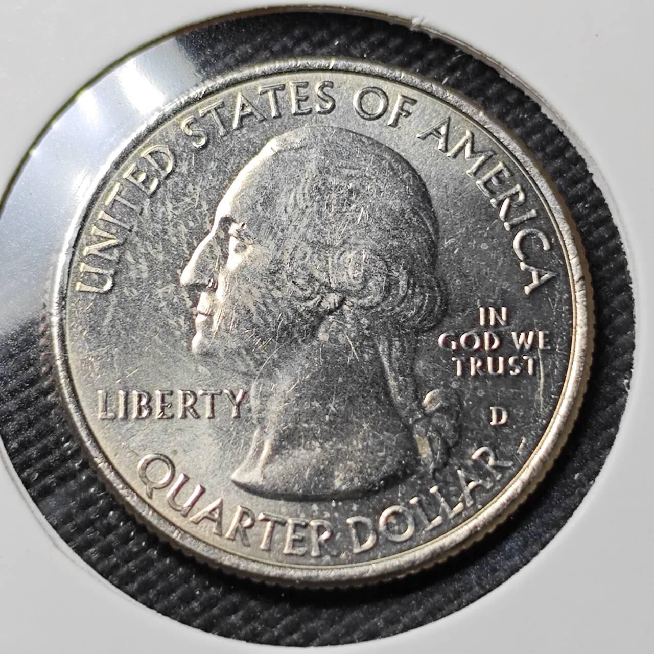 KK钱币收藏小铺   第401期 2月预留时间 周末发货  2012美国25分纪念币