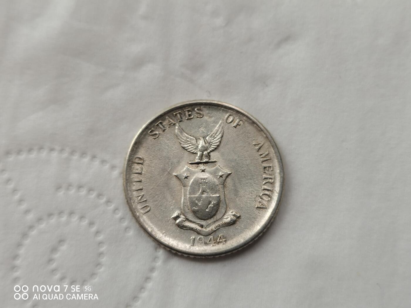 外国银币 1944年菲律宾打铁女神银币