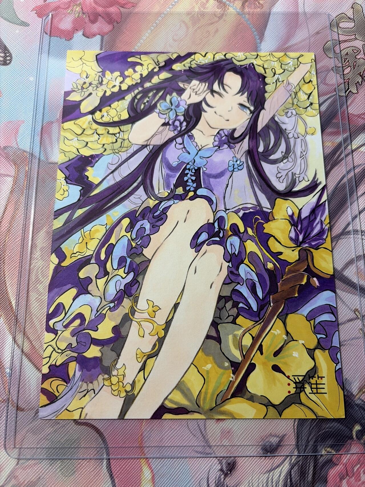 麦趣喜第三场 手绘专场 (3月13号周五晚上23点截拍，专注买家市场，福利拉满)  浮笙工作室 B6大小动漫手绘 带硬壳保护夹 125MM*176MM