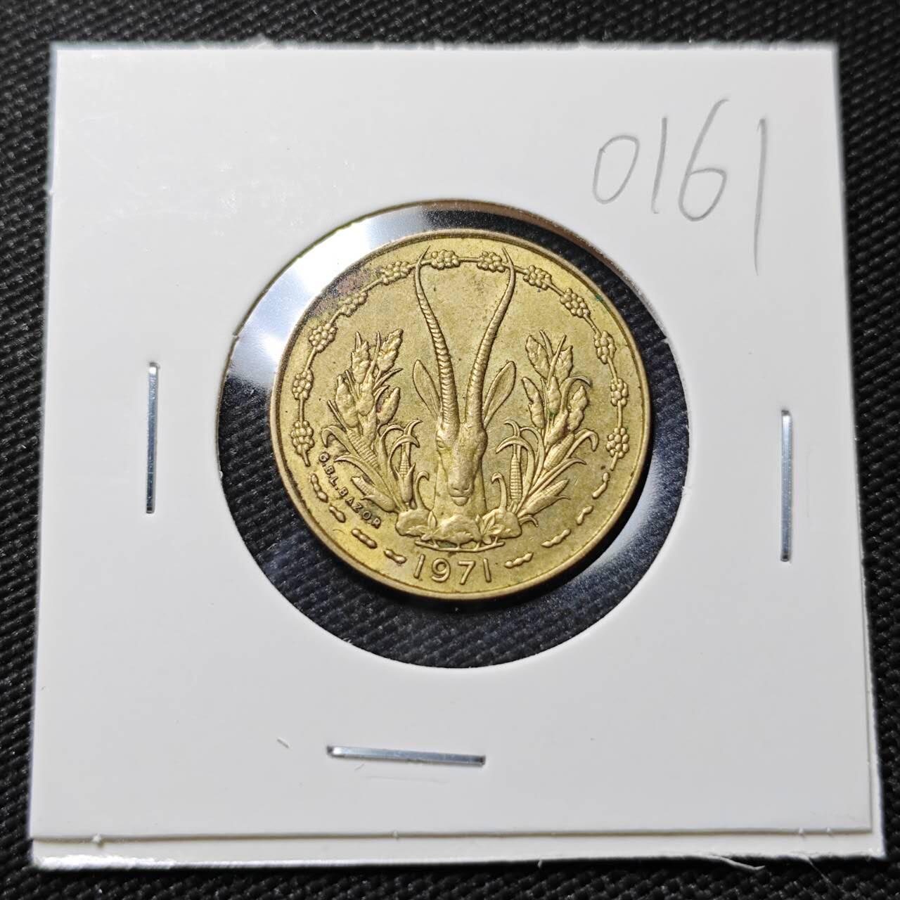 KK钱币收藏小铺   第401期 2月预留时间 周末发货 1971西非10法郎 