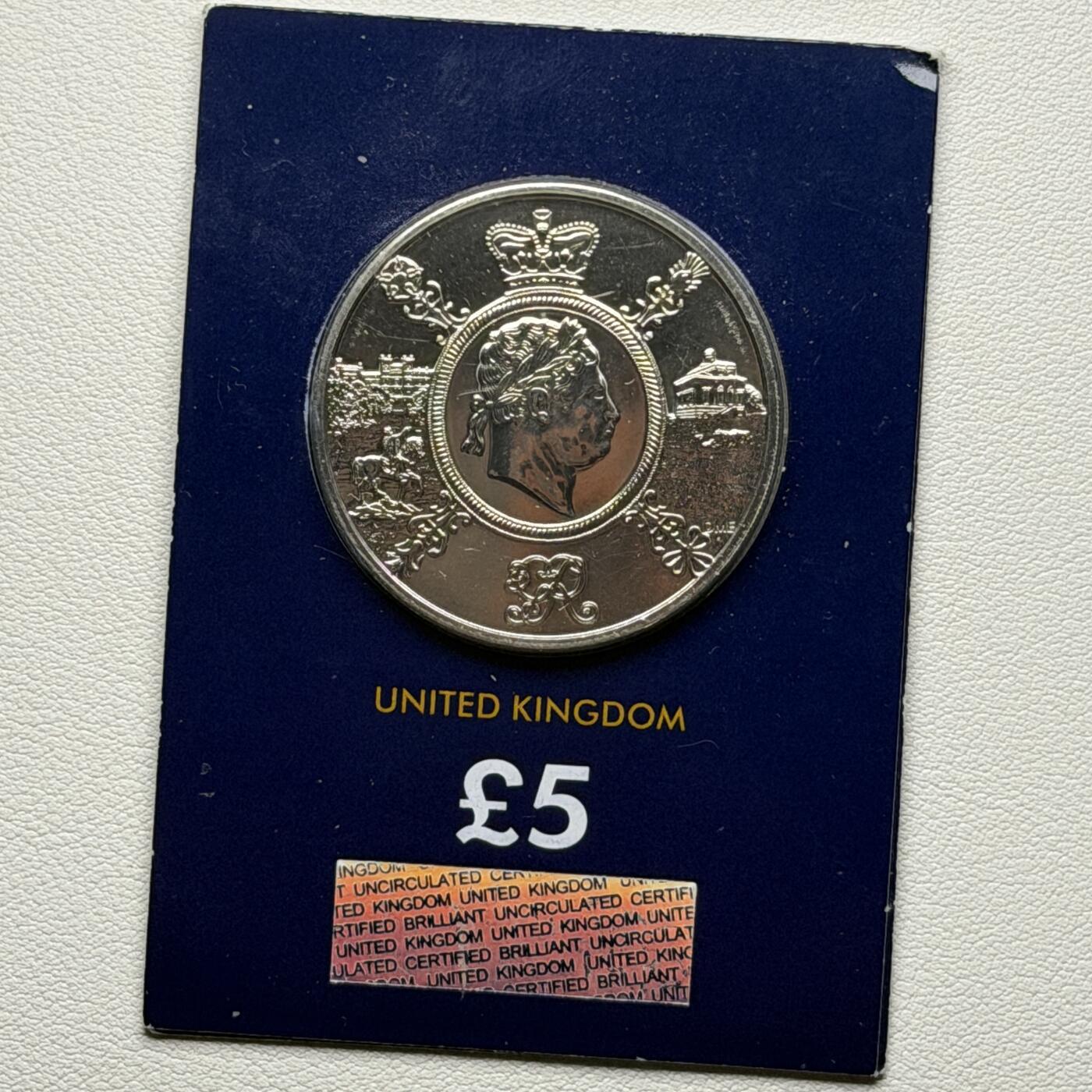 ＜星葵🌻钱币社＞硬币场·第71期·3月10日发货 英国2020年乔治三世逝世200周年5镑克朗型纪念币