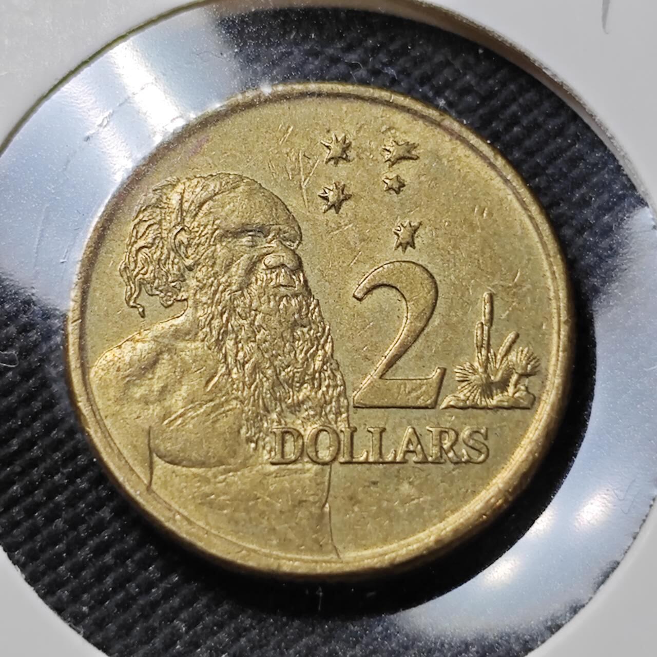 KK钱币收藏小铺   第401期 2月预留时间 周末发货 2004澳大利亚土著人2元