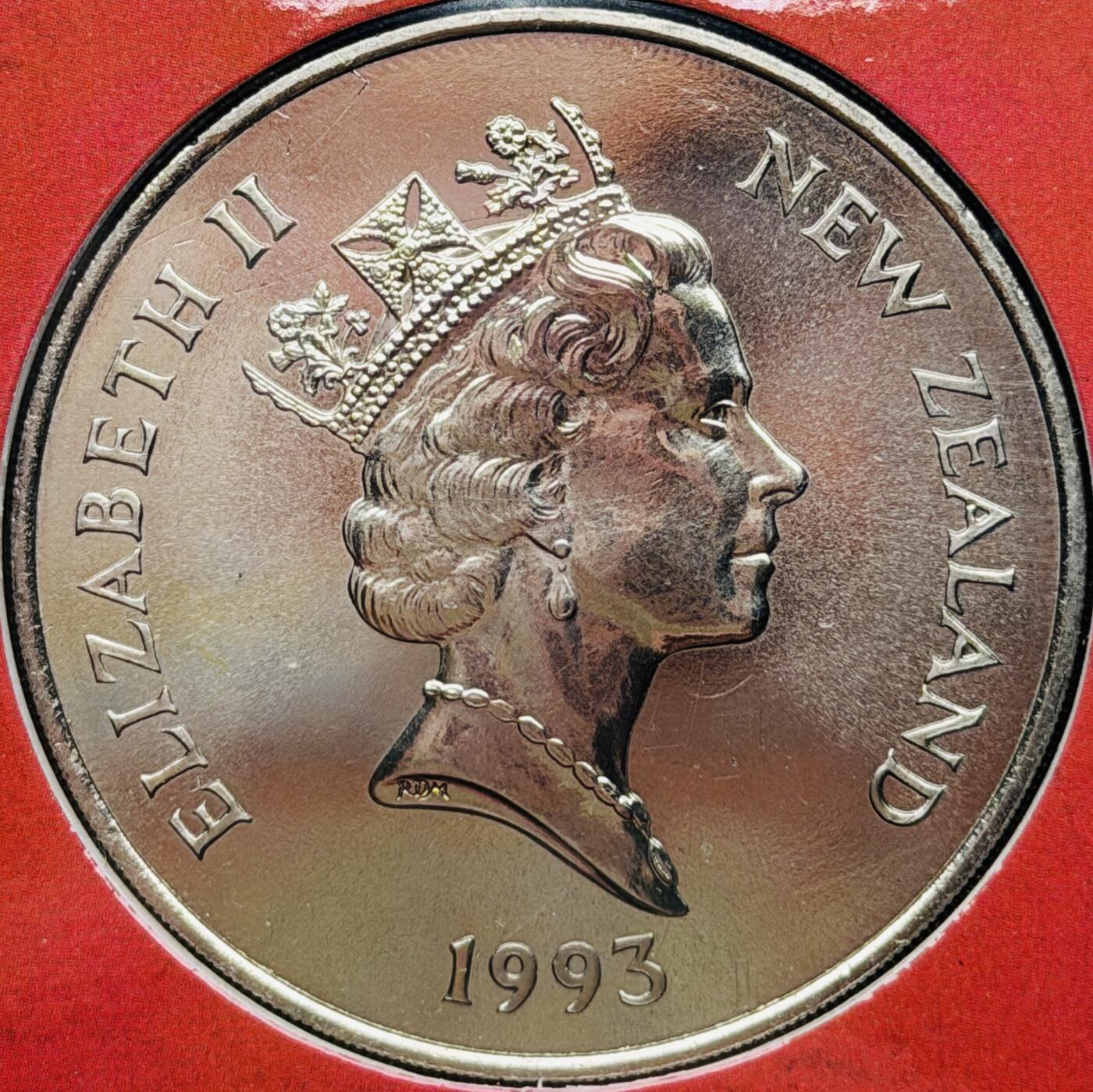＜星葵🌻钱币社＞硬币场·第71期·3月10日发货 新西兰1993年女王加冕40周年卡装5元克朗型纪念币