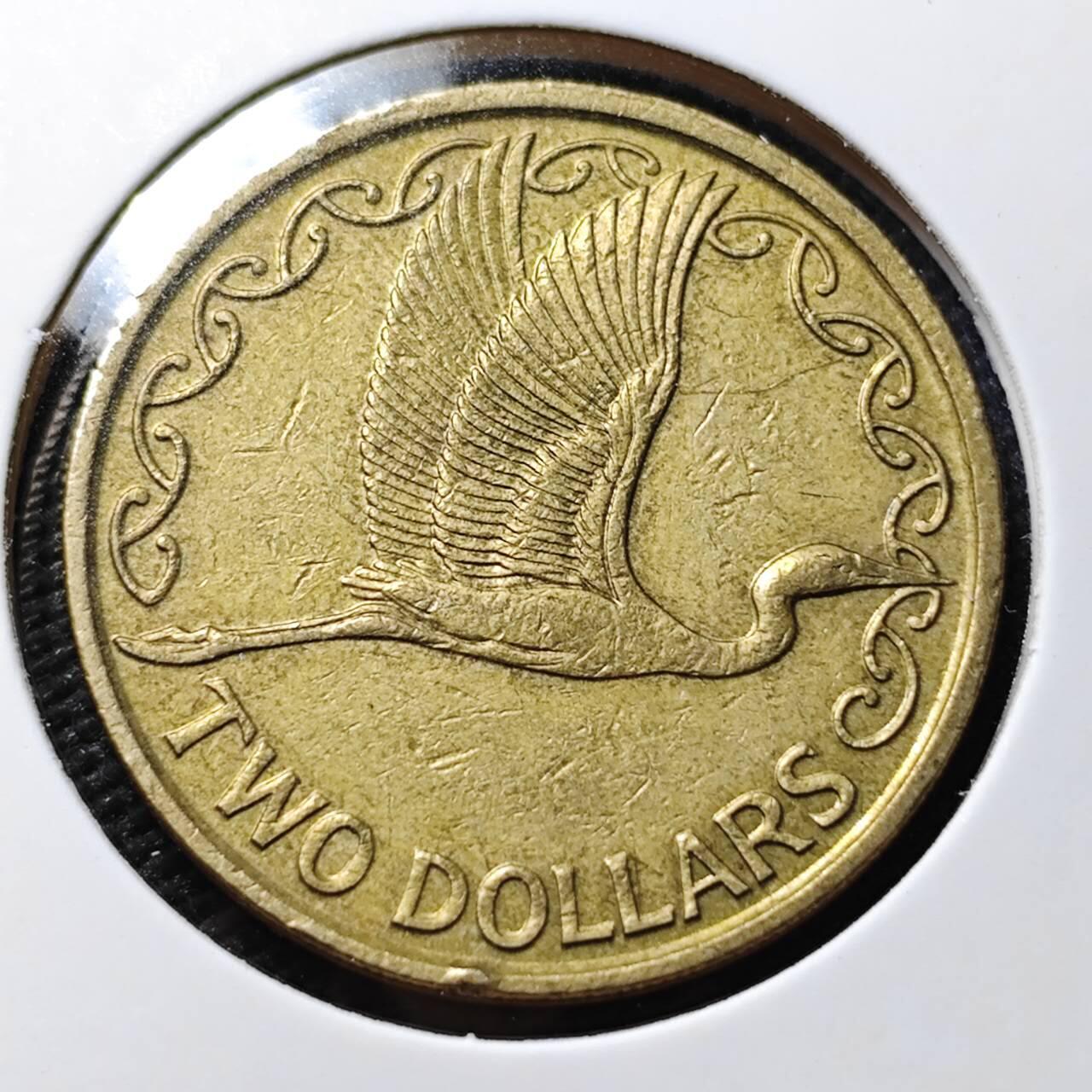 KK钱币收藏小铺   第402期 2月预留时间 周末发货  新西兰2元