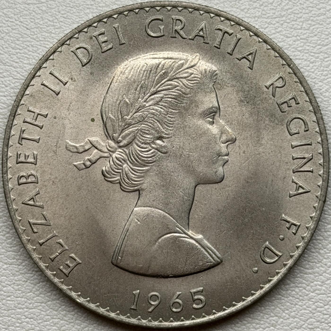 ＜星葵🌻钱币社＞硬币场·第71期·3月10日发货 英国1965年丘吉尔1克朗纪念币