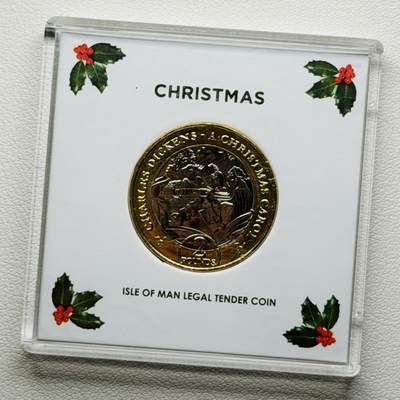 ＜星葵🌻钱币社＞硬币场·第71期·3月10日发货 - 马恩岛2020年圣诞颂歌·圣诞幽灵2镑双金属纪念币