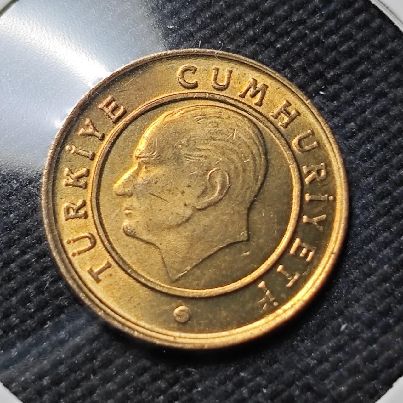 KK钱币收藏小铺   第401期 2月预留时间 周末发货  2018土耳其1库鲁 好品