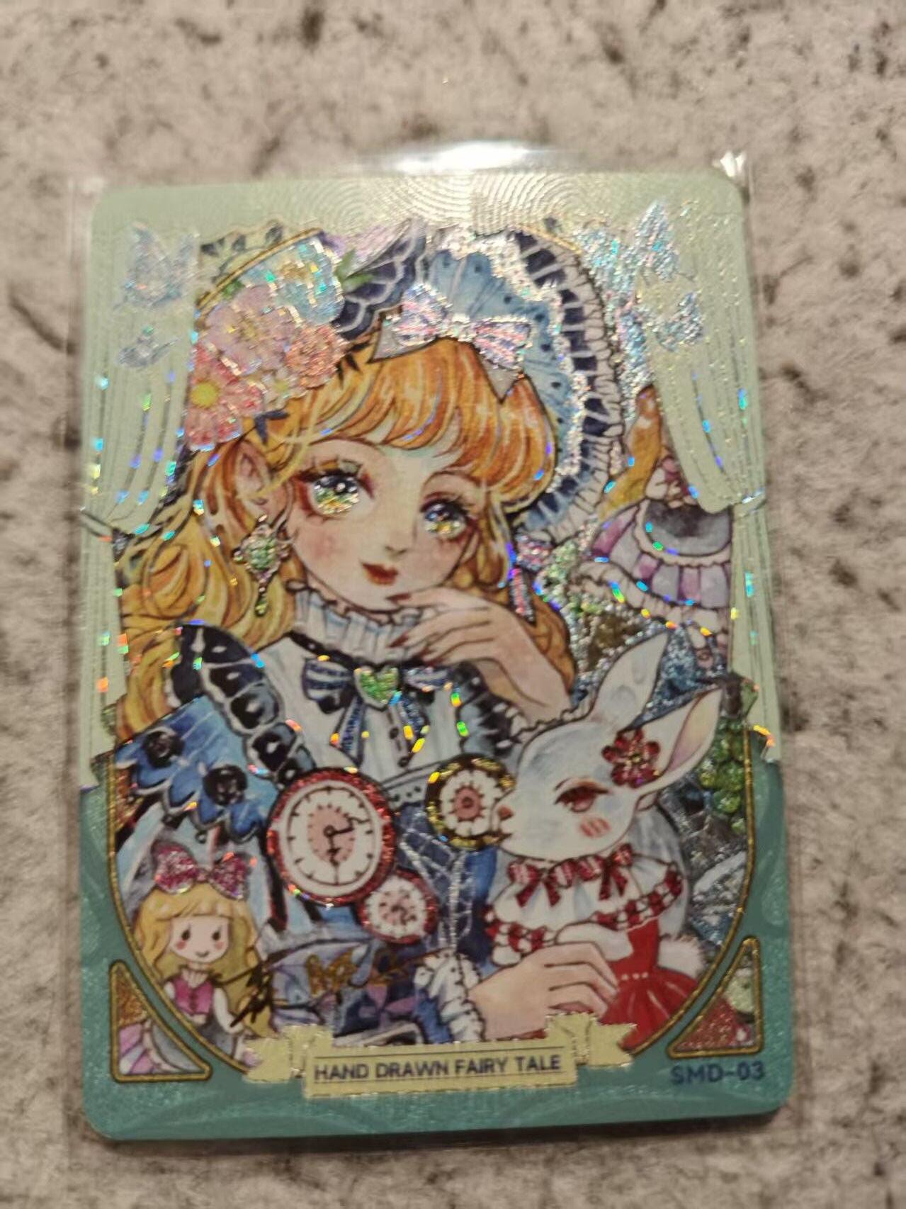 满赠PR！！龙虎卡牌-七七场（满200元包邮，无佣金，每周六结拍，欢迎送拍） 【印签】冷烫彩闪卡 爱丽丝