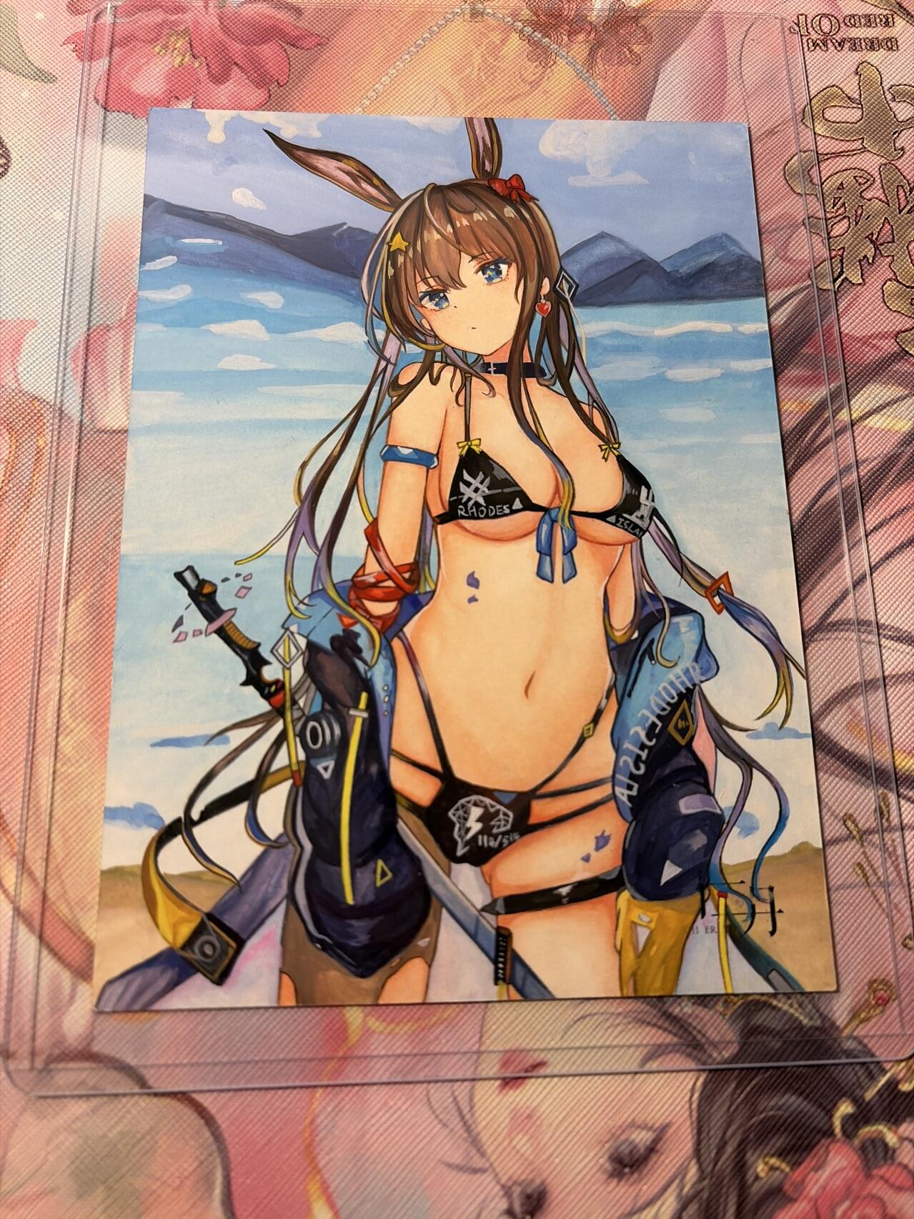 麦趣喜第三场 手绘专场 (3月13号周五晚上23点截拍，专注买家市场，福利拉满)  浮笙工作室 B6大小动漫手绘 带硬壳保护夹 125MM*176MM