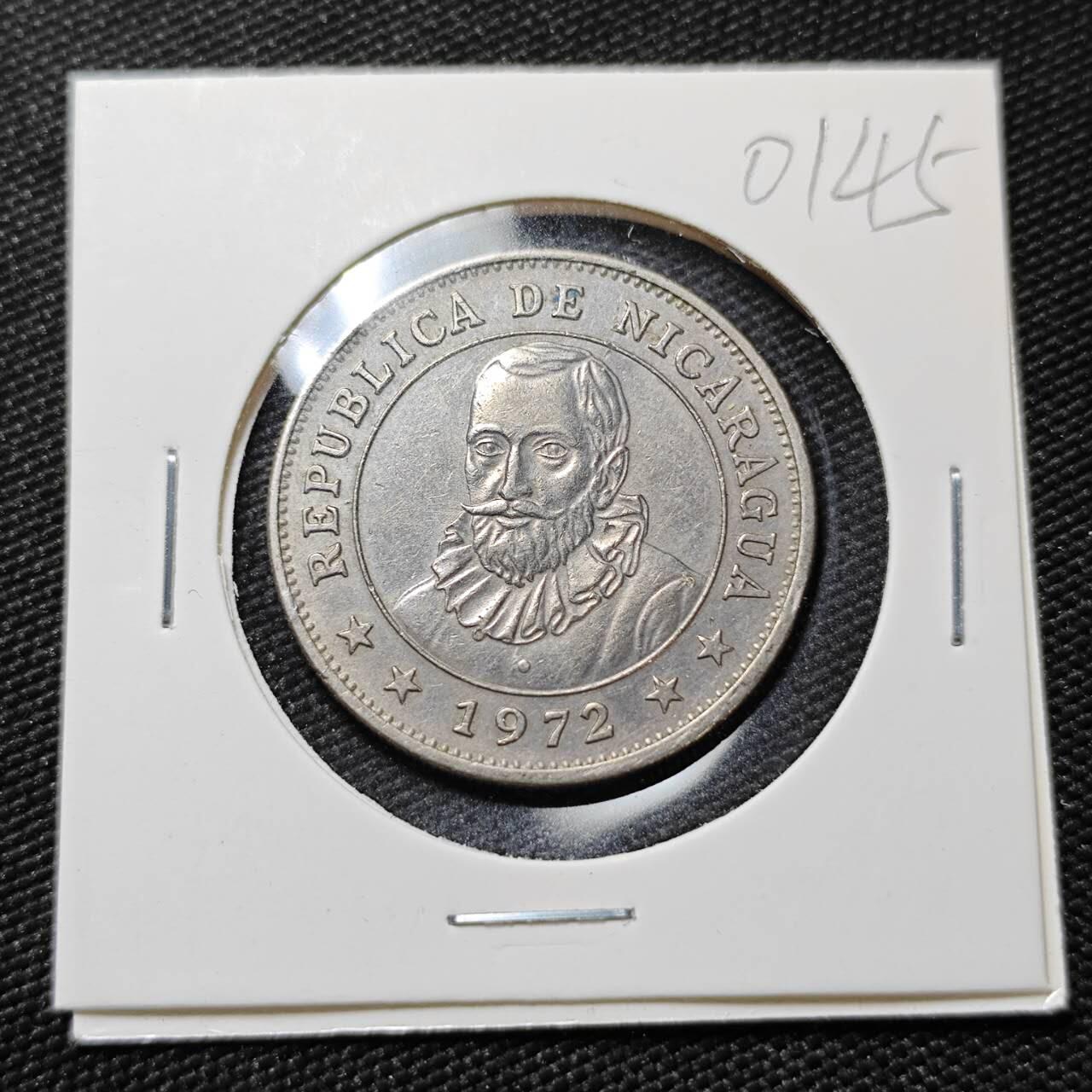 KK钱币收藏小铺   第401期 2月预留时间 周末发货  1972尼加拉瓜1科多巴