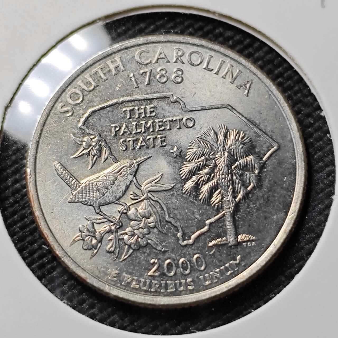 KK钱币收藏小铺   第401期 2月预留时间 周末发货  美国25分纪念币 好品