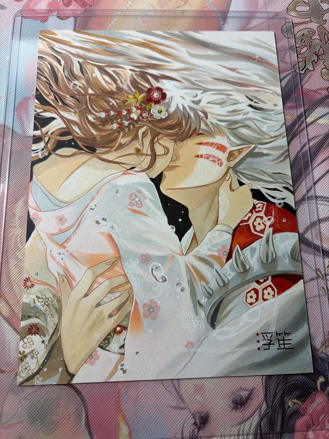 麦趣喜第三场 手绘专场 (3月13号周五晚上23点截拍，专注买家市场，福利拉满)  浮笙工作室 B6大小动漫手绘 带硬壳保护夹 125MM*176MM