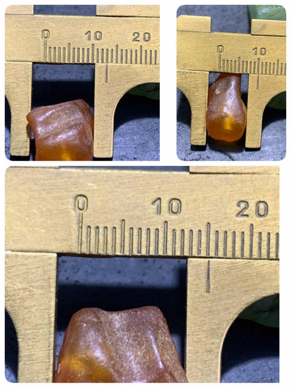 精美天然乌克兰蜜蜡随形原石珠子一颗