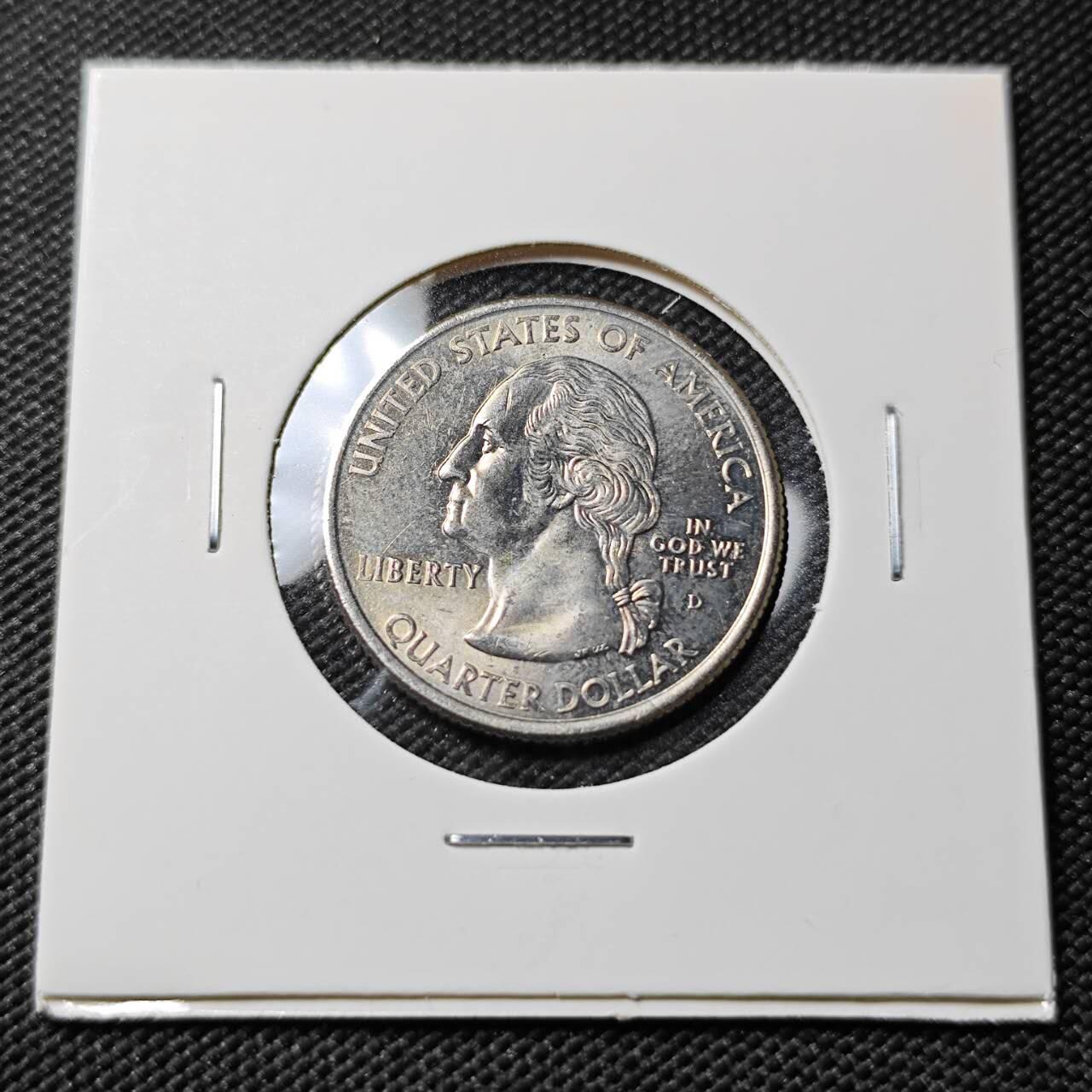 KK钱币收藏小铺   第401期 2月预留时间 周末发货  美国25分纪念币 好品