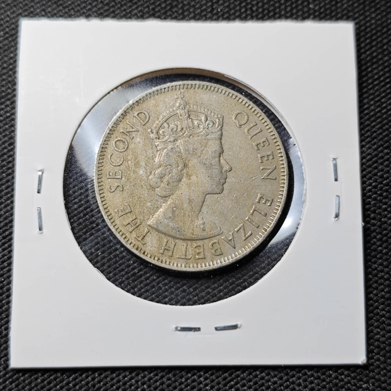 KK钱币收藏小铺   第402期 2月预留时间 周末发货  1958斐济1弗洛林