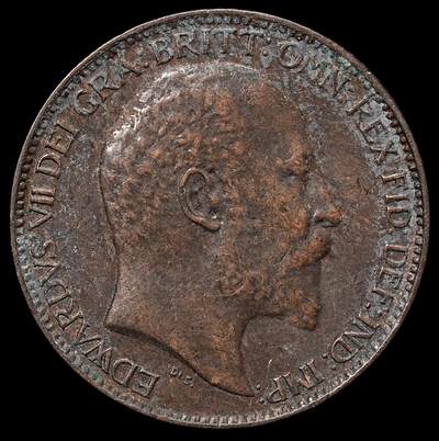 修遠堂世界钱币第106期，请看参拍说明 - 1910年英国1法新铜币