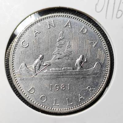 KK钱币收藏小铺   第401期 2月预留时间 周末发货 -  1981加拿大1元