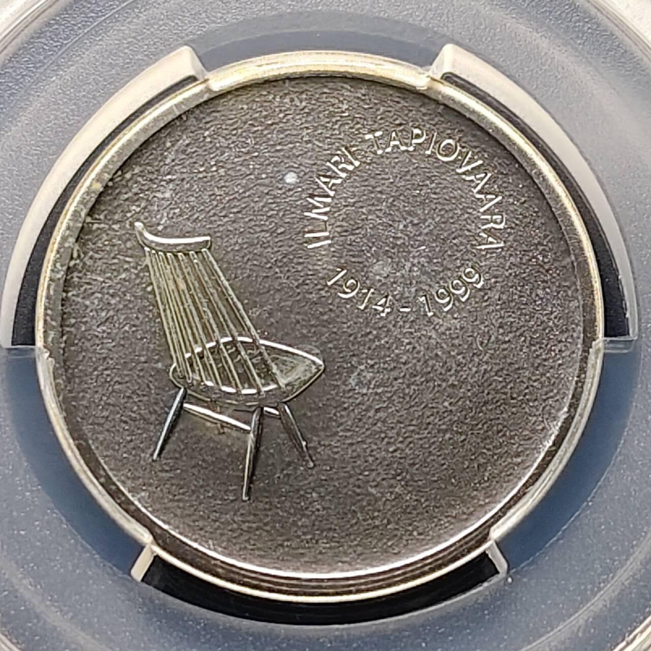 【全场包邮】纯粹捡漏拍509场 【收藏级·亚军分】芬兰2014年10欧元设计大师塔皮奥瓦拉精制纪念银币【28.1毫米10克50%】-PCGS PR66 DCAM（更高分仅1枚）