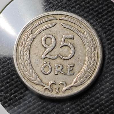 KK钱币收藏小铺   第402期 2月预留时间 周末发货 -  1946瑞典25分