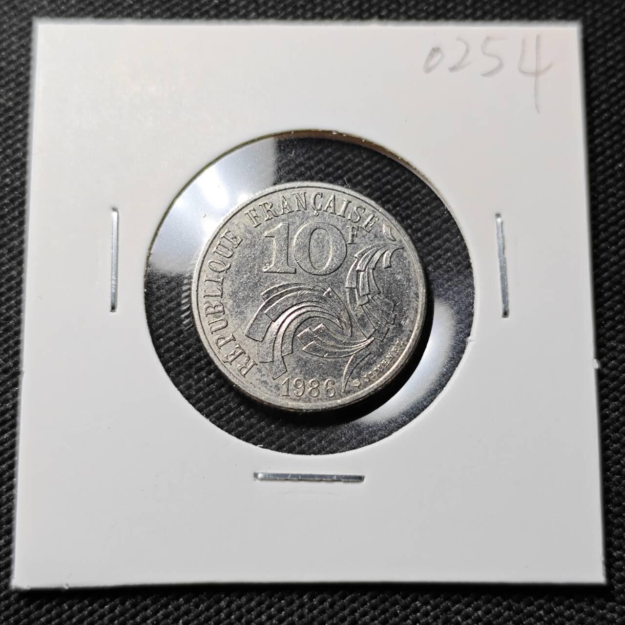 KK钱币收藏小铺   第402期 2月预留时间 周末发货  法国10法郎纪念币