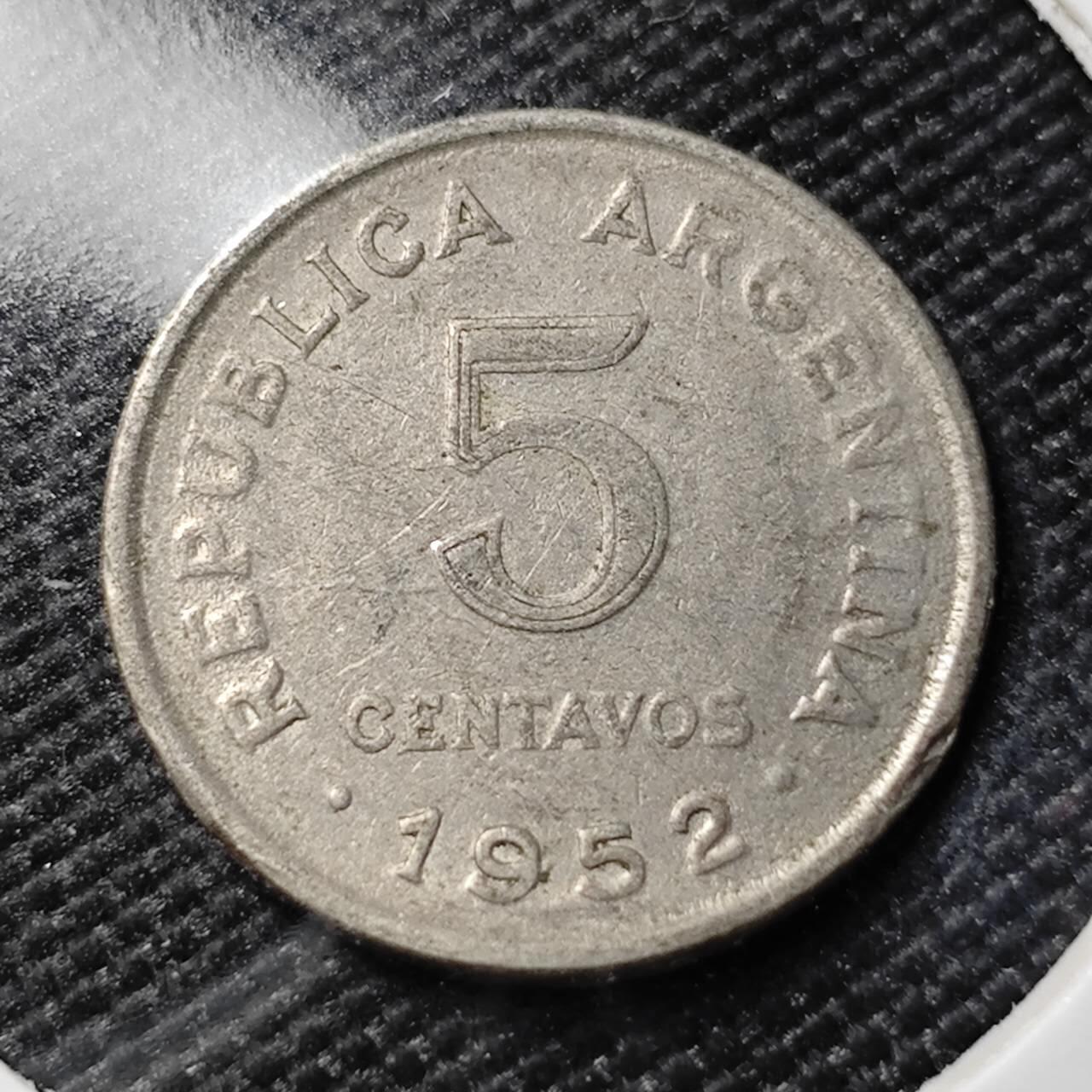 KK钱币收藏小铺   第401期 2月预留时间 周末发货  阿根廷5分