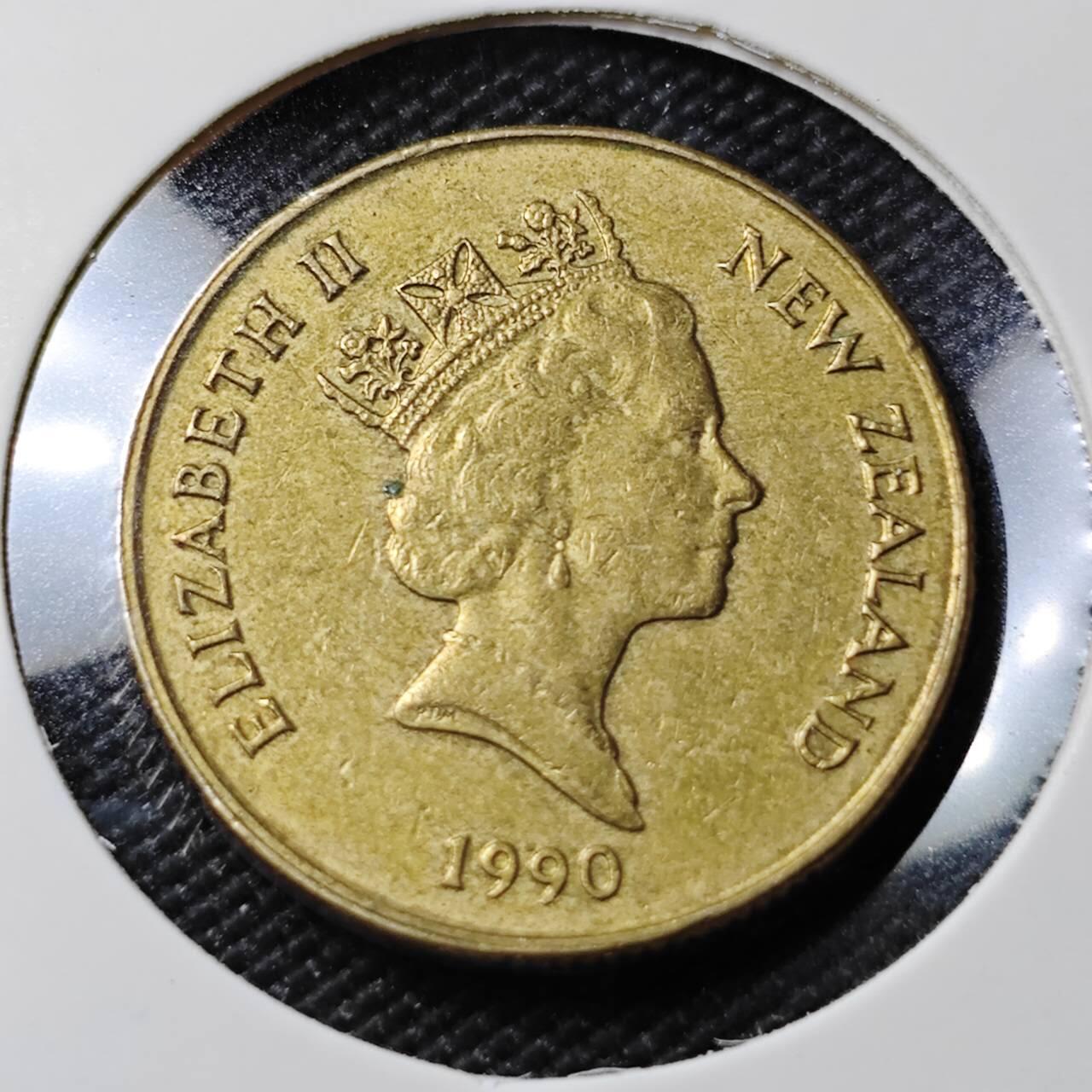 KK钱币收藏小铺   第402期 2月预留时间 周末发货  新西兰1元