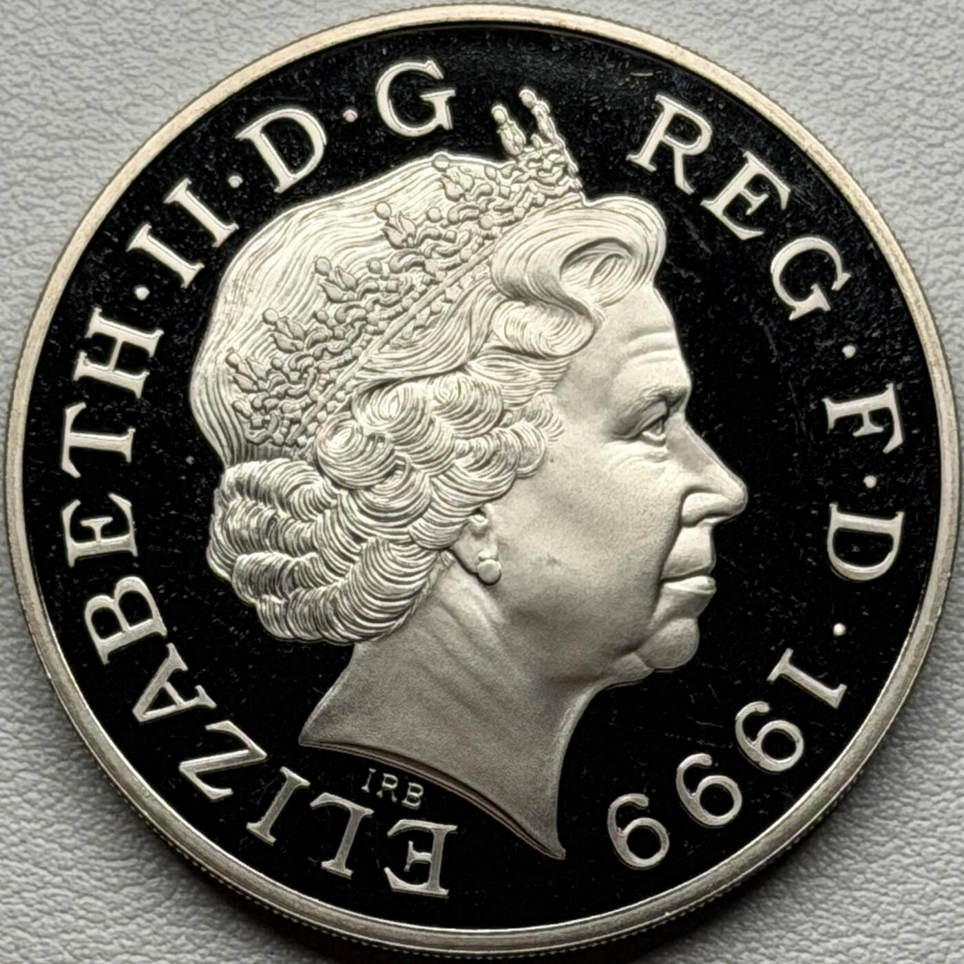 ＜星葵🌻钱币社＞硬币场·第71期·3月10日发货 英国1999年戴安娜王妃5镑克朗型精制纪念币