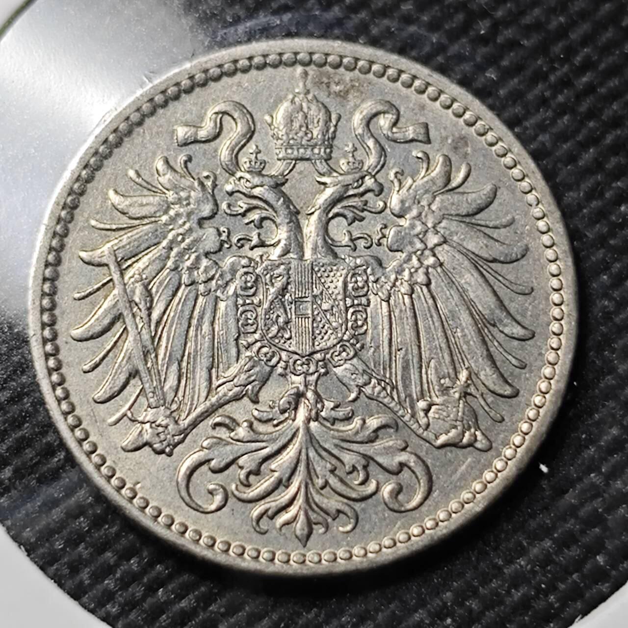 KK钱币收藏小铺   第401期 2月预留时间 周末发货  1910奥地利10格罗申