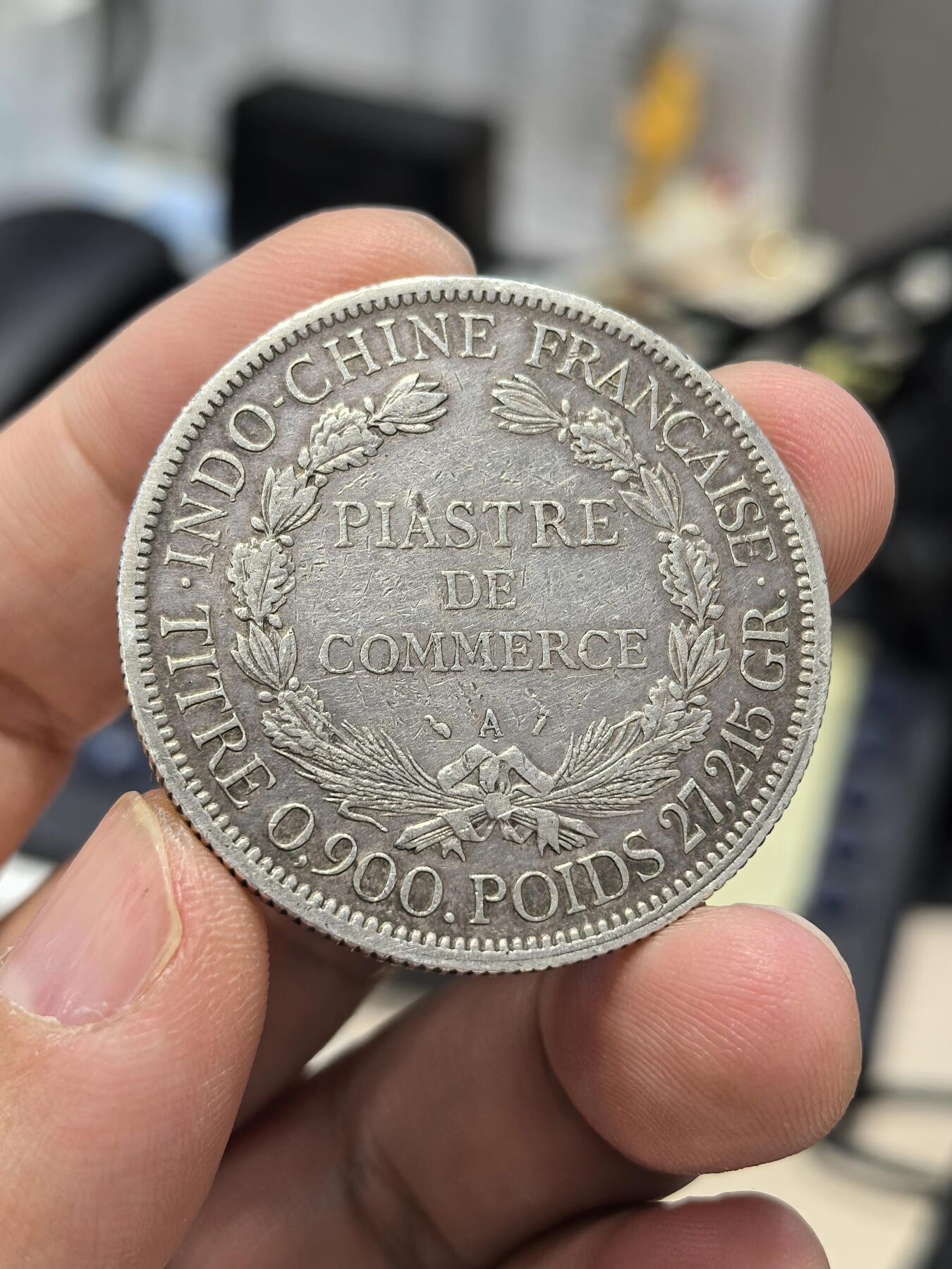 博洋堂世界钱币拍卖第163期（全场包邮） 法属印支1889年坐洋银币，美品加重