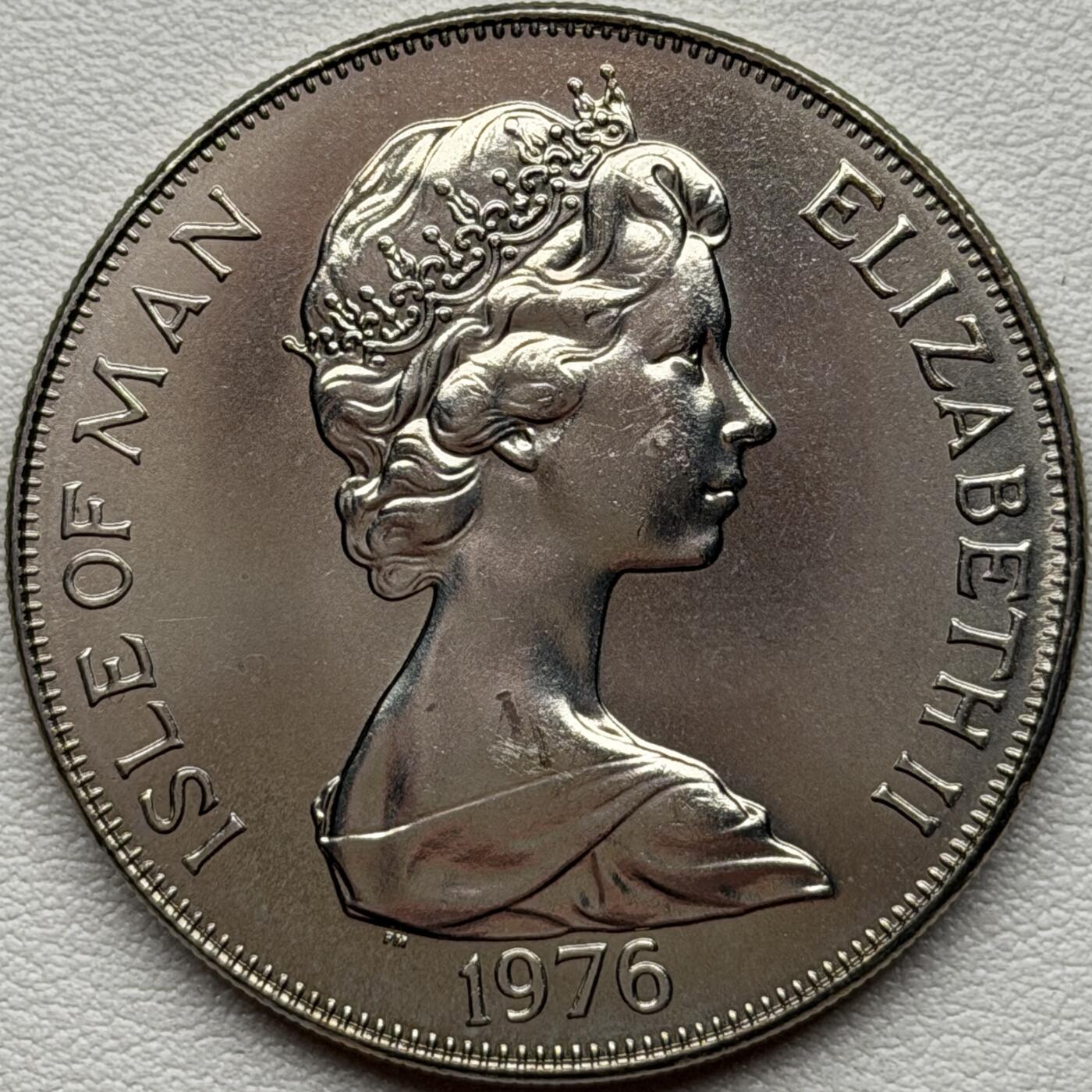 ＜星葵🌻钱币社＞硬币场·第71期·3月10日发货 马恩岛1976年有轨马车诞生100周年盒装1克朗纪念币