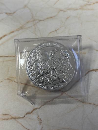 第192期拍卖 - 卢旺达2012年非洲野生动物系列5犀牛1盎司纪念银币，999银