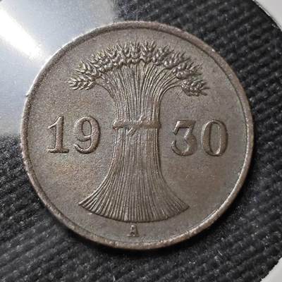 KK钱币收藏小铺   第401期 2月预留时间 周末发货 -  1930德国1芬尼铜币