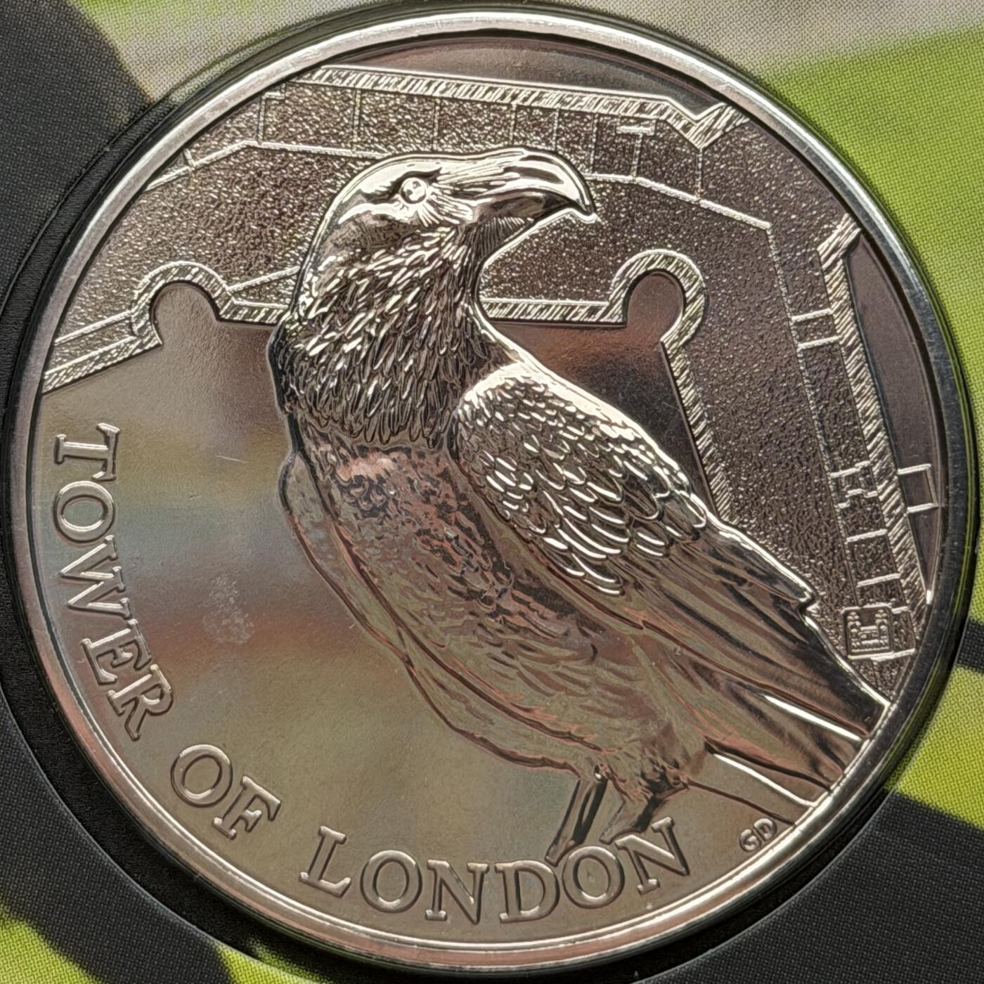 ＜星葵🌻钱币社＞硬币场·第71期·3月10日发货 〈发行量20199〉英国2019年伦敦塔·渡鸦传说卡装5镑克朗型纪念币