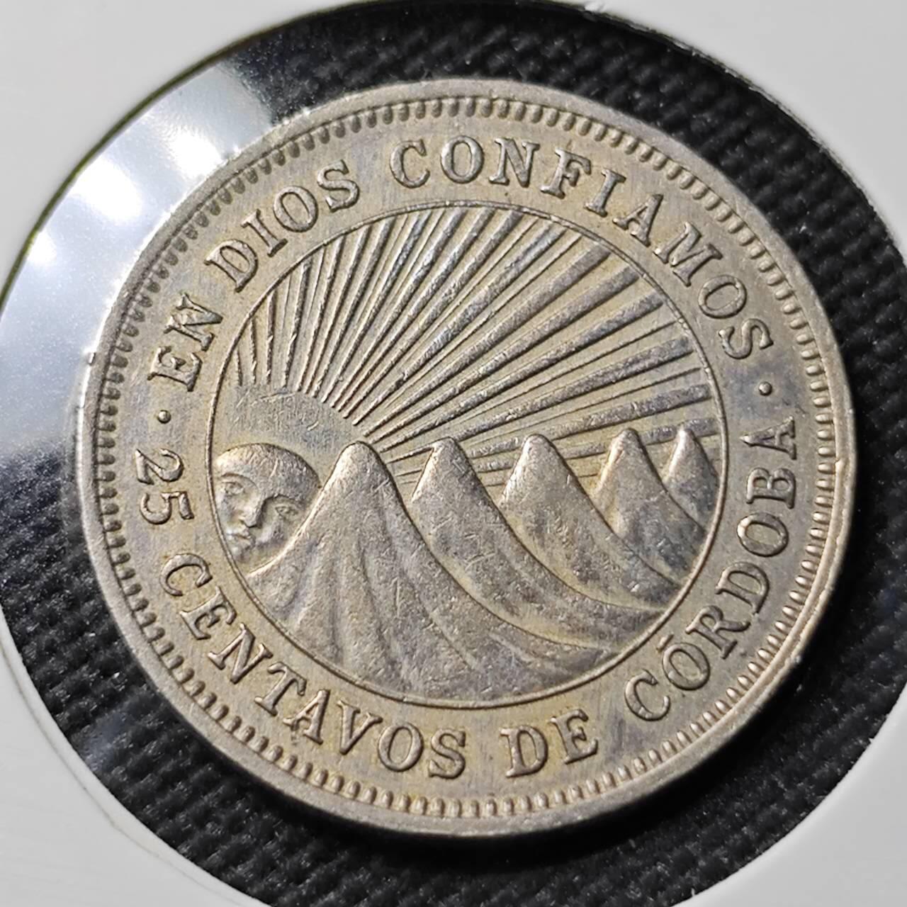 KK钱币收藏小铺   第401期 2月预留时间 周末发货  1965尼加拉瓜25分