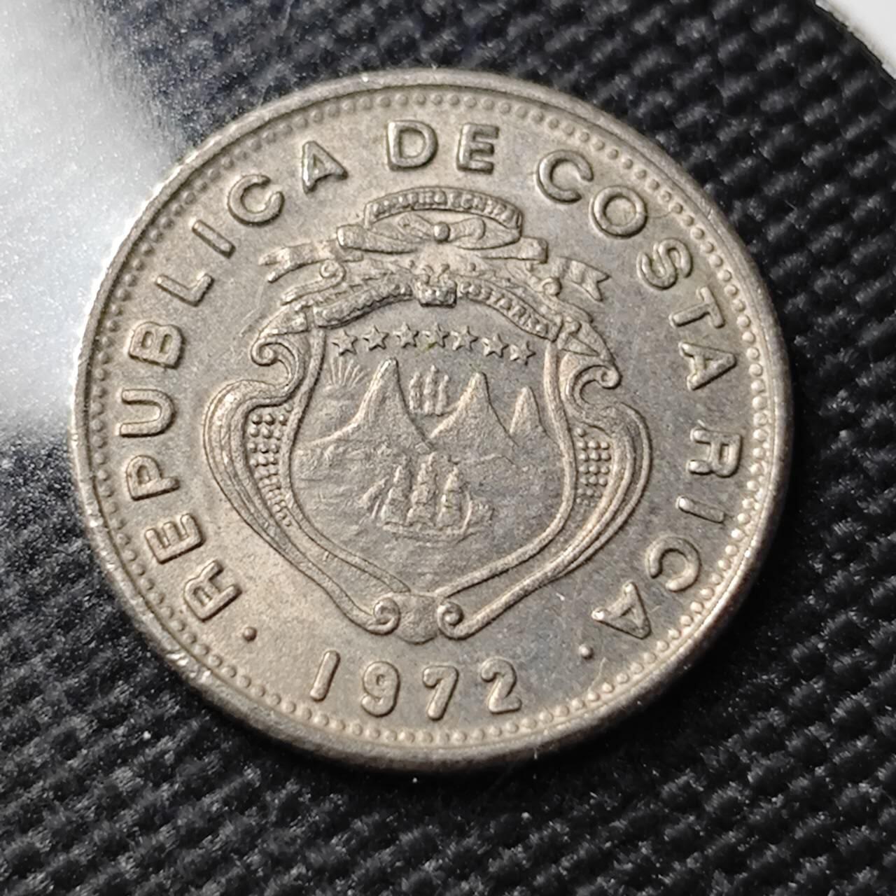 KK钱币收藏小铺   第402期 2月预留时间 周末发货  1972哥斯达黎加5分